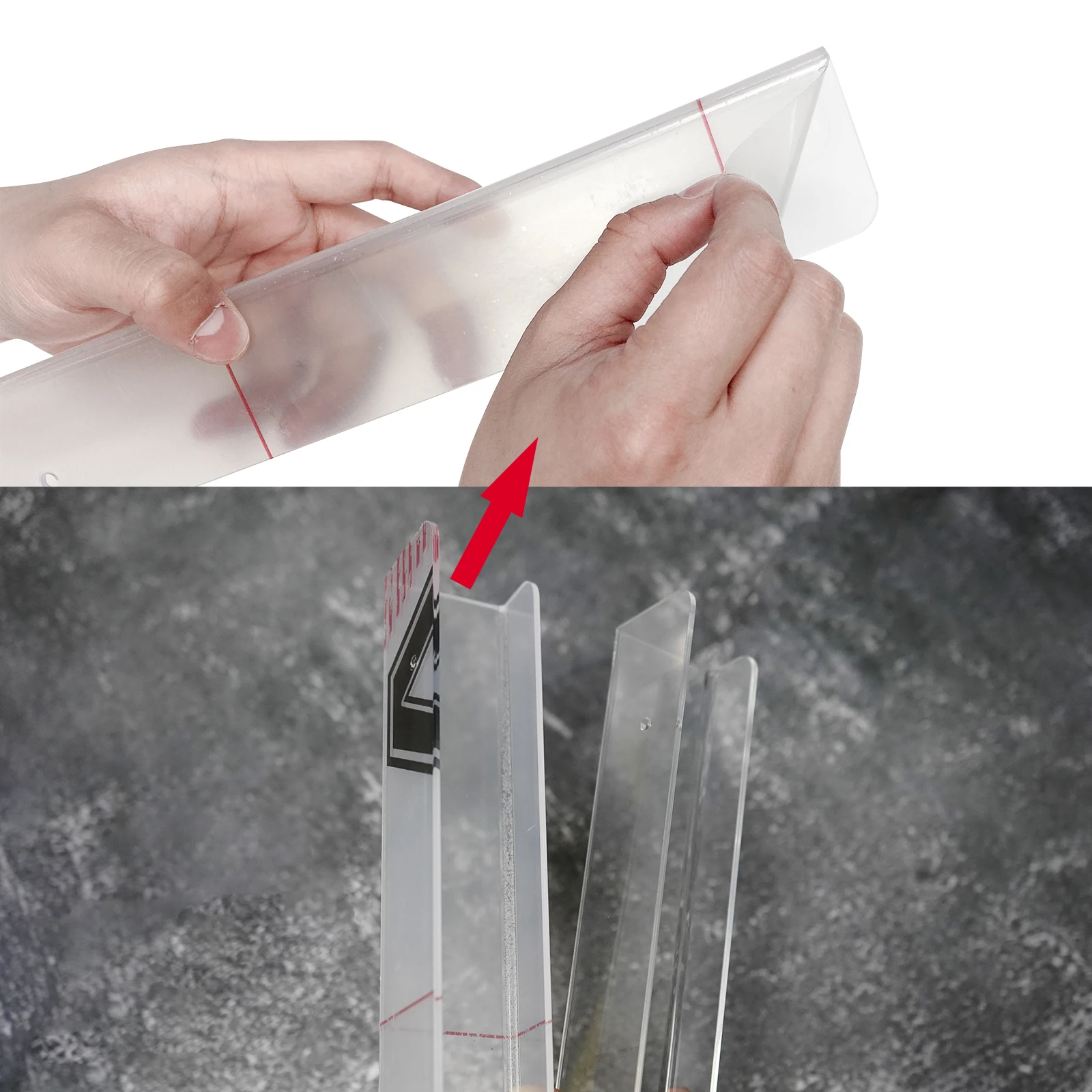 الاكريليك الشفاف مسجل فينيل تخزين الرف مكتب المنزل جدار جبل لصق لزجة عرض حامل ديكور المنزل LP الرف