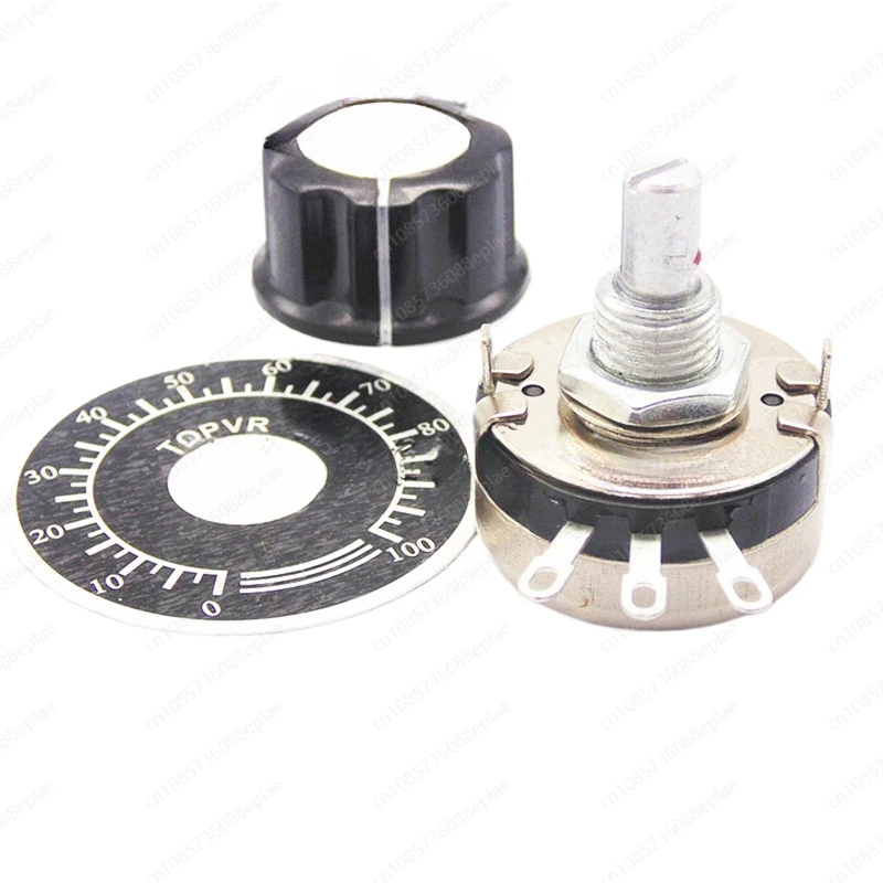 

Original WTH118-2W single-turn potentiometer 1K 2K2 4K7 10K 100K 47K 1M complete set with knob