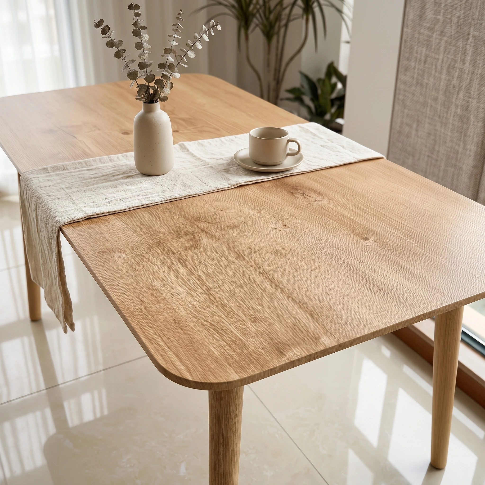 Light Wood Grain Self‑Adhesive Peel and Stick Paper Waterproof Removable Vinyl Film for Table Cabinet Home Furniture Decoration