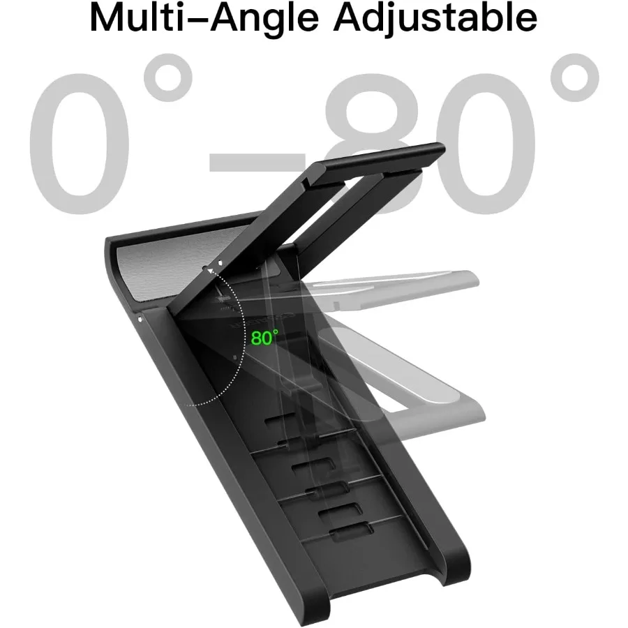 ESSAGER 2팩 접이식 미니 휴대폰 거치대, 책상용 조절 가능 휴대폰 홀더, 아이폰, 킨들, 스마트폰 호환