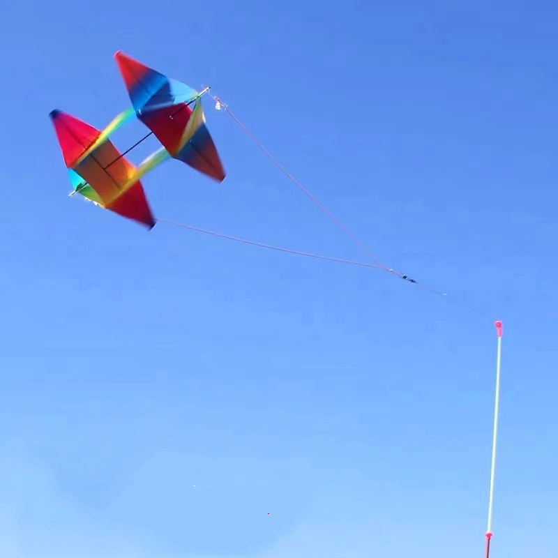 PE cerf-volant rotatif ligne de poisson volant 30m jouets pour enfants cerfs-volants 3d cerfs-volants jeux de jardin en plein air cerf-volant chaîne sport-loisirs cerf-volant surf