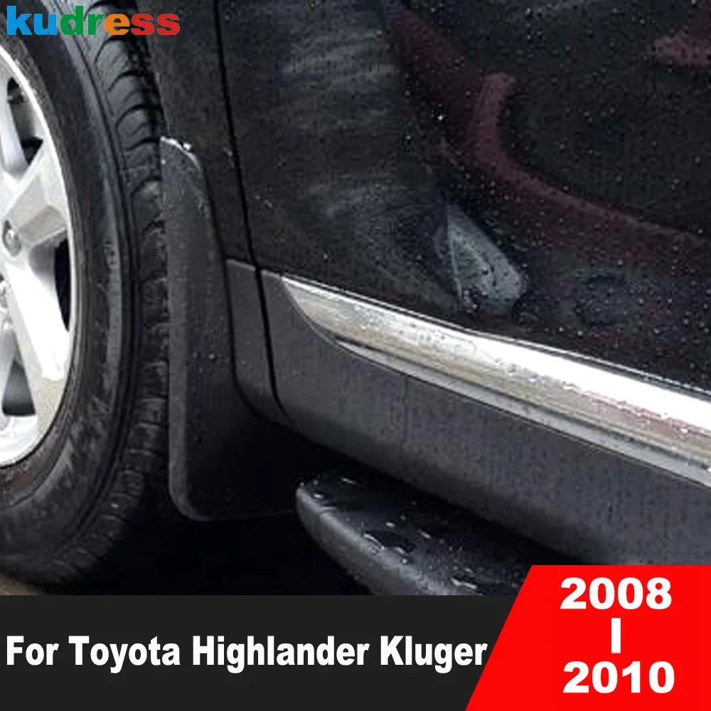 For Toyota Highlander Kluger 2008 2009 2010 Car Mud Flaps Splash Guards Mudguards Front Rear Fender Mudflaps Accessories