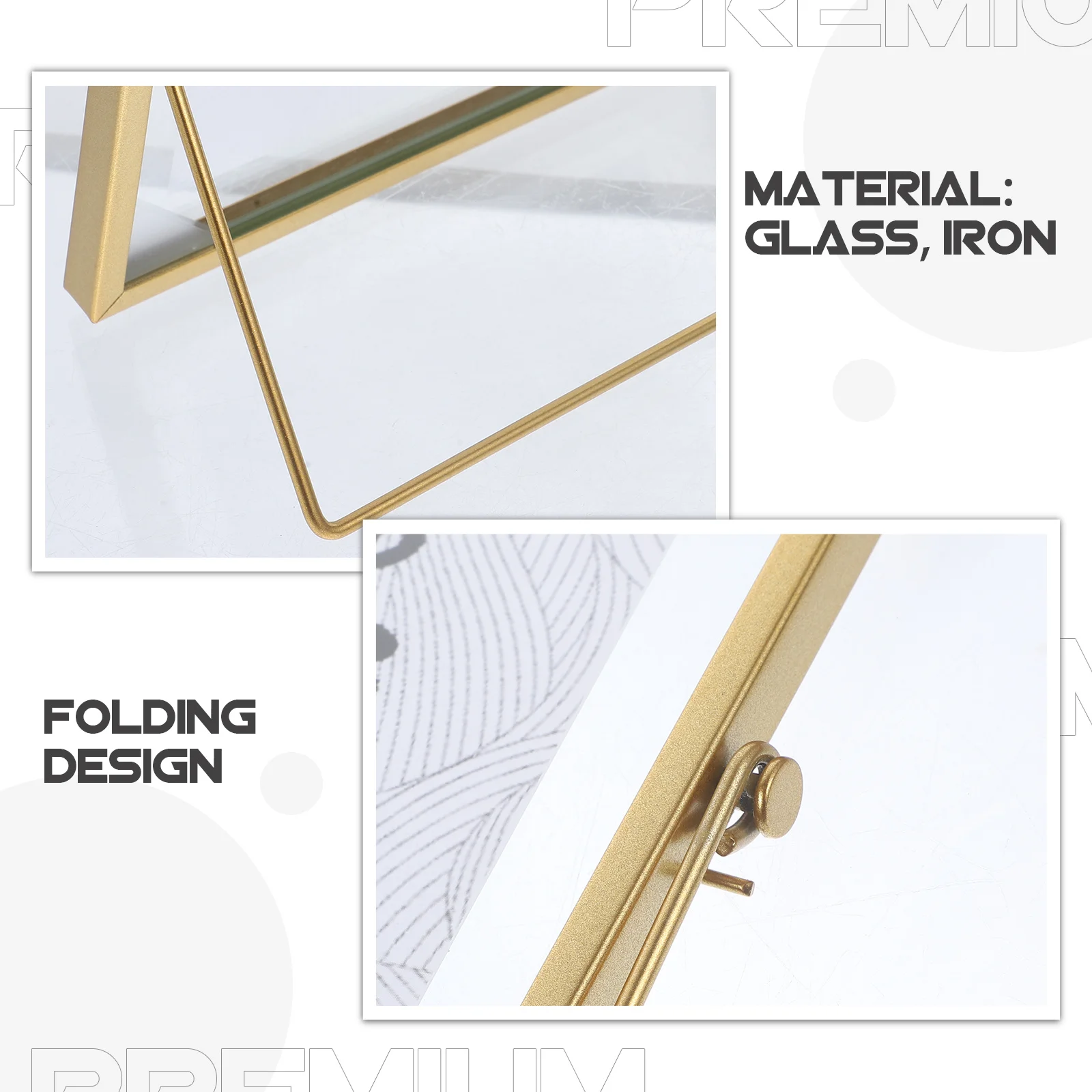 

3 Pcs Multiple Photo Frames for Wall Picture Desk Decor Desktop Stand