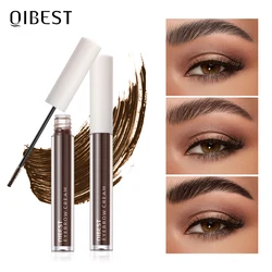 QIBEST Eyebrow Gel Cream Waterproof Long Lasting Eye Brow Gel Ultra Fiber Brush Eyebrow Pomade Eye Makeup Tint Korean Cosmetics