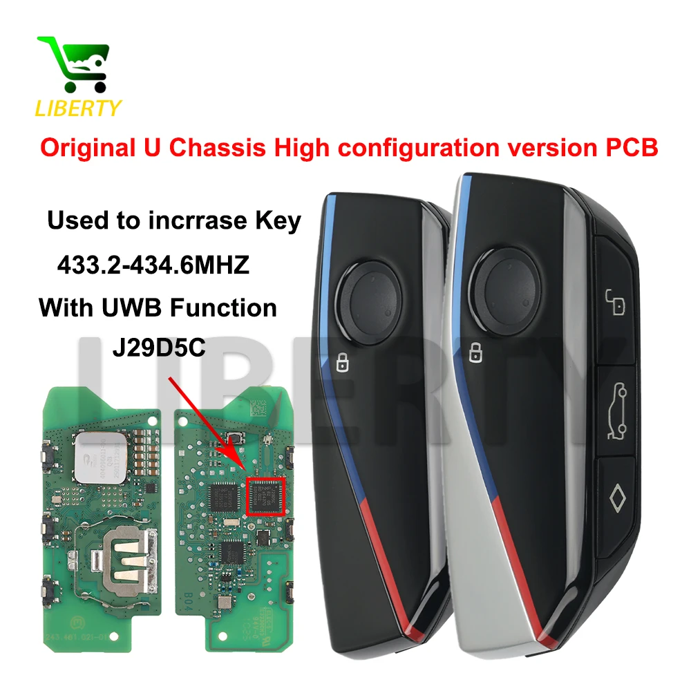

Ly OEM U Chassis PCB IYZBK1 433MHZ UWB J29D5C 49CHIP Car Remote Key For BMW1 2 X1 X2 IX1 1X2 U06 U10 U11 U12 MINI Countryman