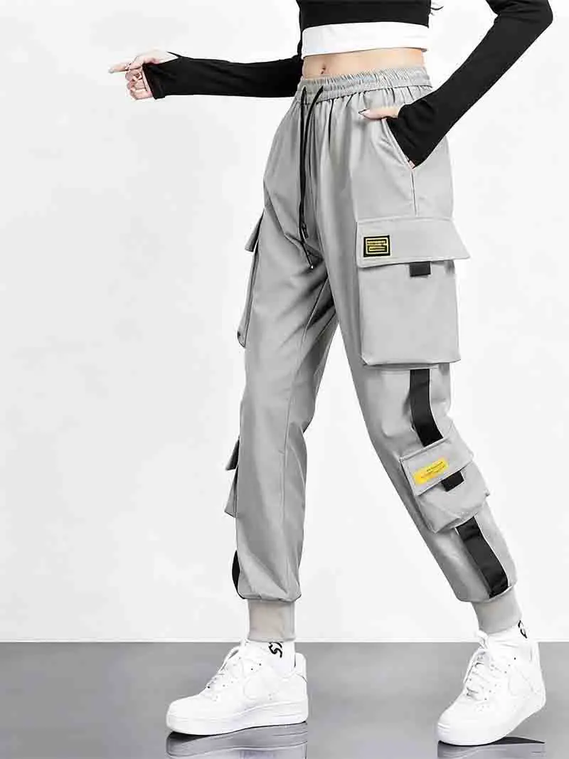 Pantalones Cargo para mujer verano poliéster delgado vacaciones románticas secado rápido absorbente ligero para relajación en la playa Sexy