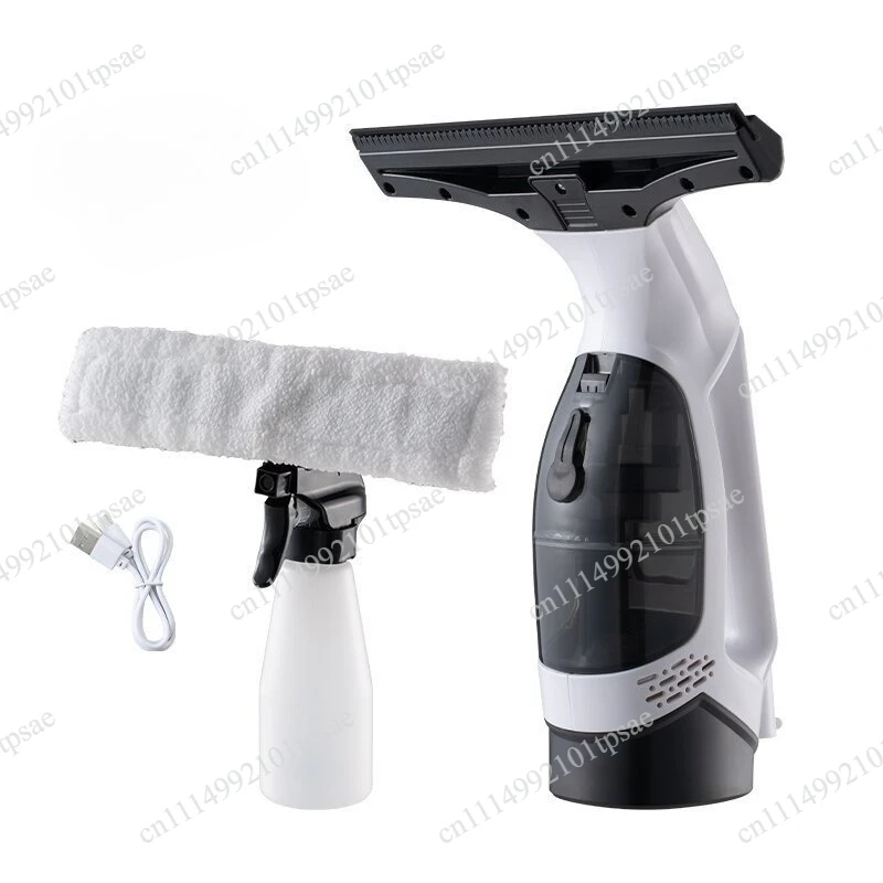 Cross-border new small electric glass cleaner, handheld window cleaner, strong adsorption and high-efficiency portable artifact
