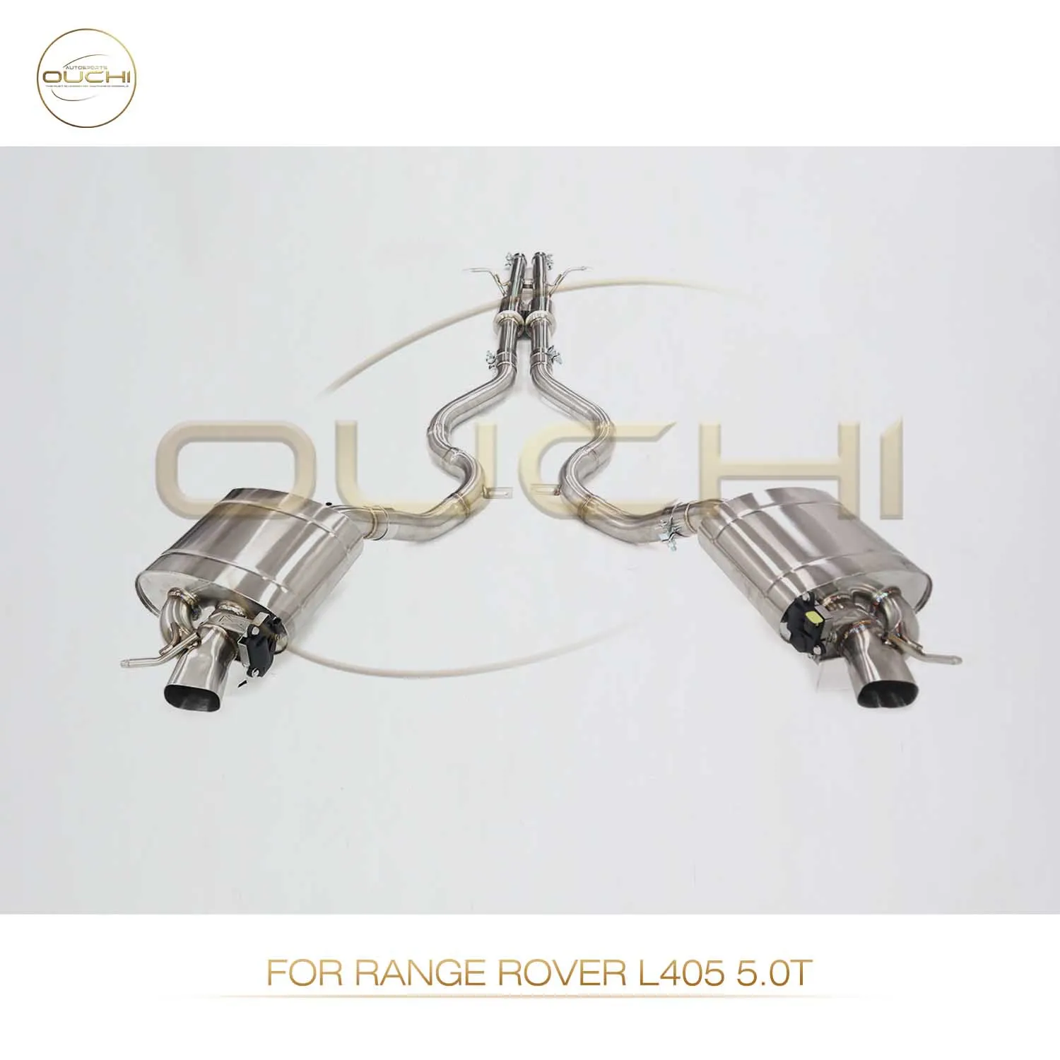 Performance catback for Range Rover L405 5.0T OUCHI Stainless Steel Exhaust System Muffler With Valve