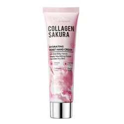 SADOER Sakura Collagen Hand Cream Hands Moisturizing Nourishing Brightening Hydrating Hands Creams Hand Skin Care Products