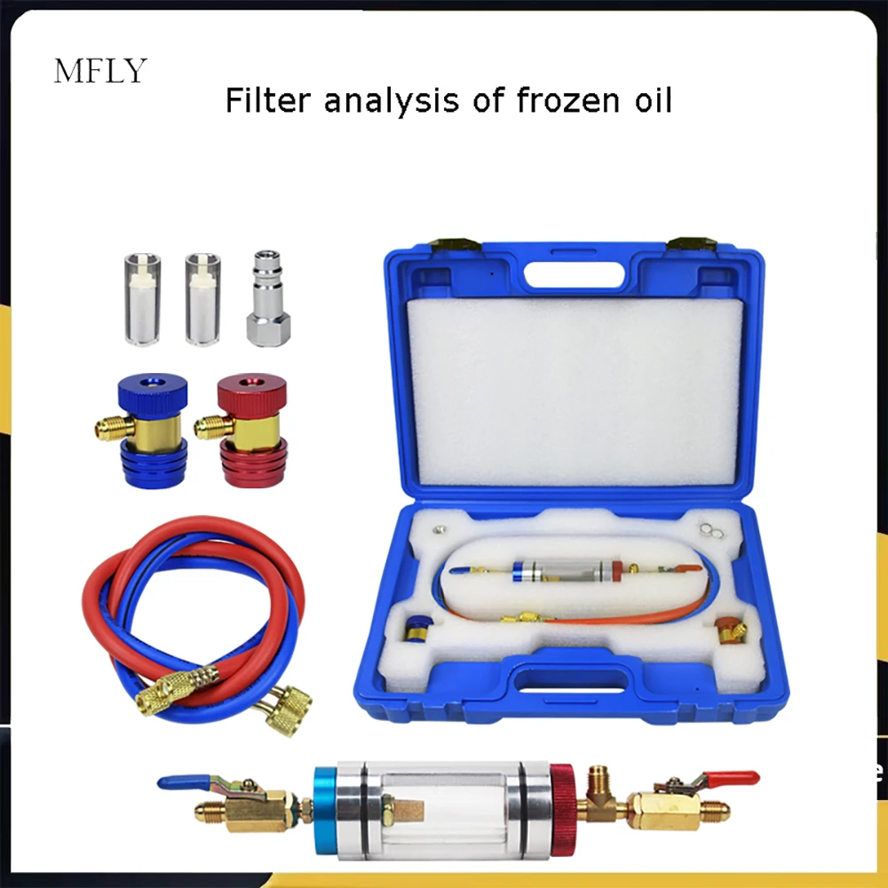 مكيف الهواء التلقائي المبردات حشو فراغ نوع خزان المياه استبدال أجزاء تجميع أداة إصلاح السيارات #1