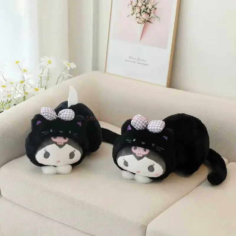 Sanrio Kawaii Kuromi My Melody Cinnamoroll Plüsch Spielzeug Puppe Papier Handtuch Abdeckung Cartoon Weiche Angefüllte Plüschtiere Kinder Kissen Puppen