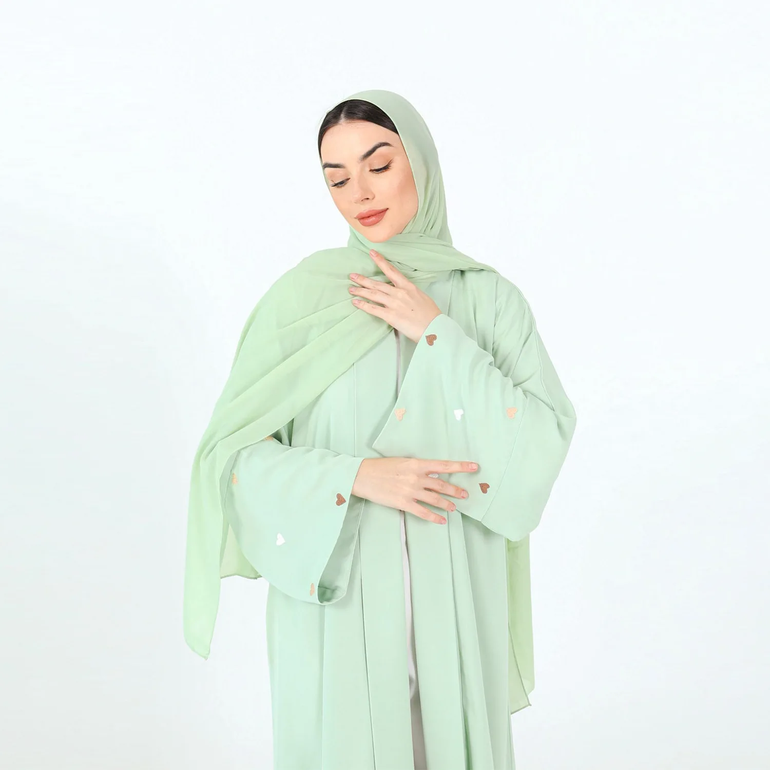 

Abaya Dress for Women Muslim Prayer Islamic Modest Abayas Embroidery Arabian Dubai Robe Prayer Dress Piece Arab Islamic Clothes