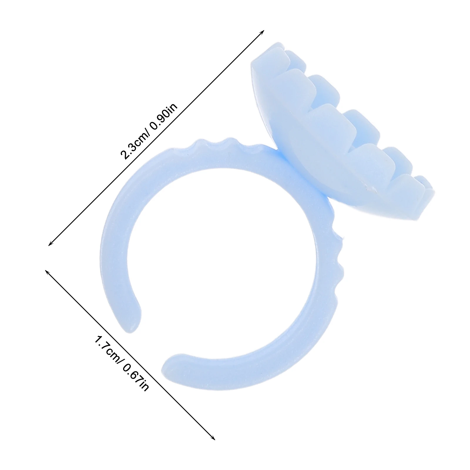 300Pcs Lash Extension Glue Rings Disposable Glue Holder Cups Eyelash Adhesive Tray Professional Lash Supplies Multi Color