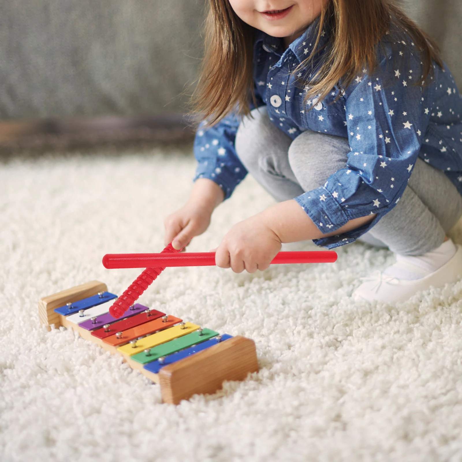 

2 Pcs Rhythm Teaching Aids Drumstick Music Sticks Percussion Instrument Musical Instruments for Kids Classical Filling Baby