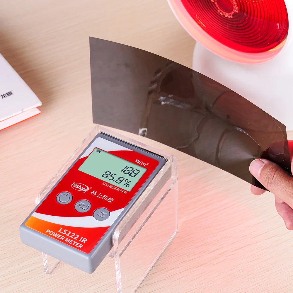 LS122 1400nm IR Infrared Radiometer Radiation IR Intensity Rejection Rate Measurement Solar Film Tester Window Tint Meter