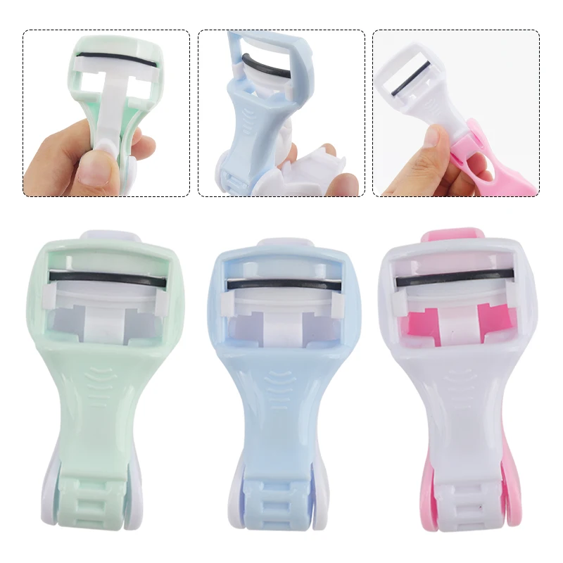 1 stücke Tragbare Falten Wimpern Curler Falsche Wimpern Verlängerung Hilfs Werkzeug Lash Curling Clip Schönheit Kosmetik Make-Up-Tools – Detail 1