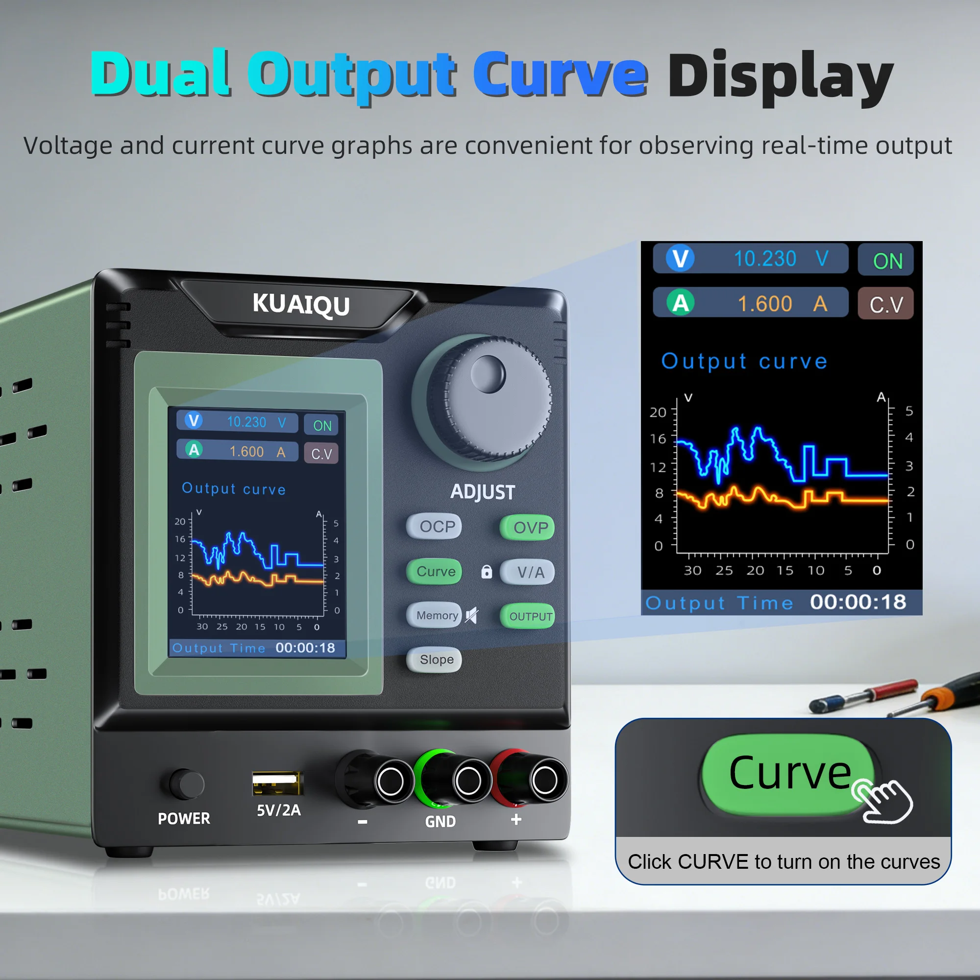 KUAIQU 30V 10A 300W Linear Pow - Linear Lab Power Supply Adjustable recension och pris