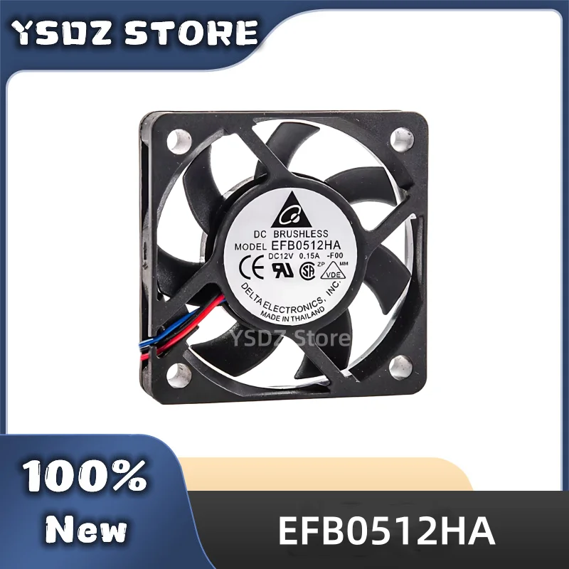 EFB0512HA 2/3/4-wire DC12V 0.15A 50*50*10MM For Delta New Original Cooling fan Fast Shipping
