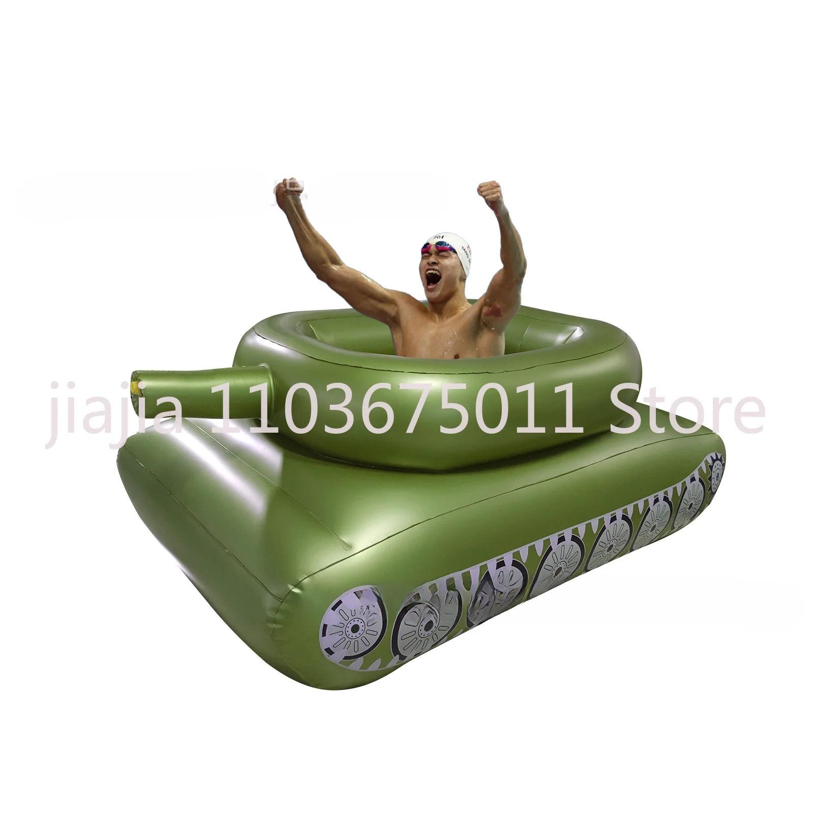 

Inflatable Water Spray Tank Water Battle Toy TANK Pool Party Water Splash Car Swimming Circle