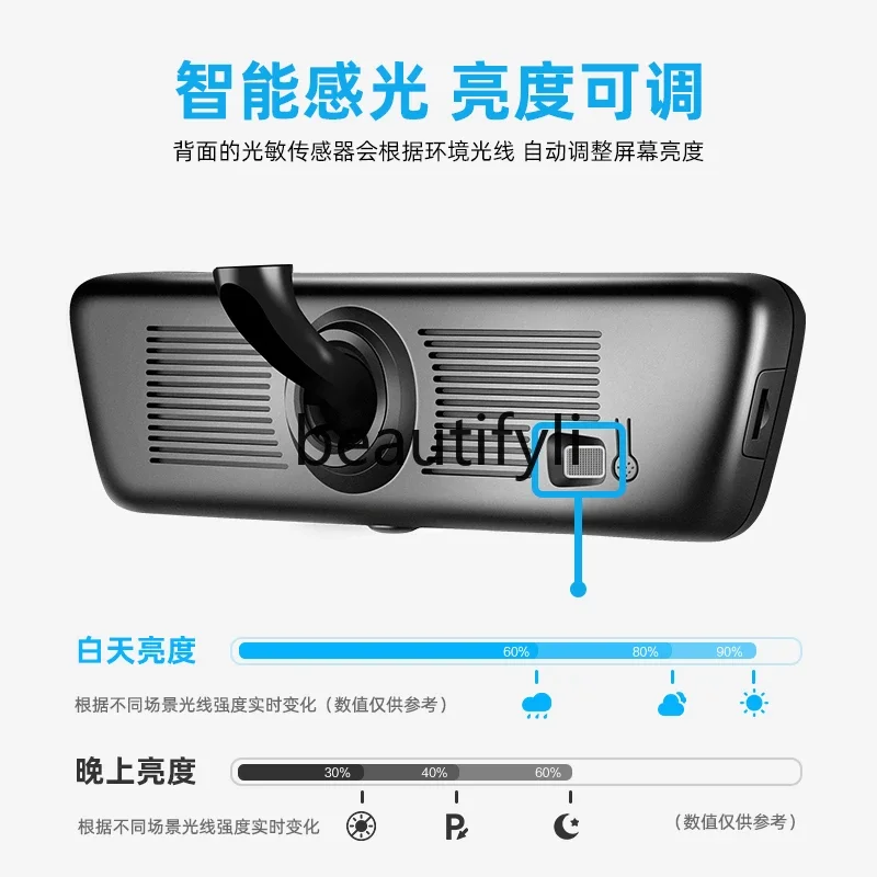 Han, Tang, Yuan, Song Seal Frigate 07 Streaming Media Rearview Mirror Driving Recorder