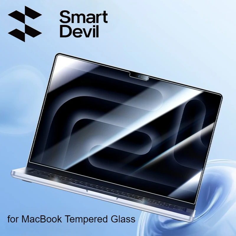 SmartDevil 1PC Laptop Tempered Glass Film for MacBook Pro 2025 HD Clear Screen Protector for MaceBook Air 13 inch Anti-Scratch