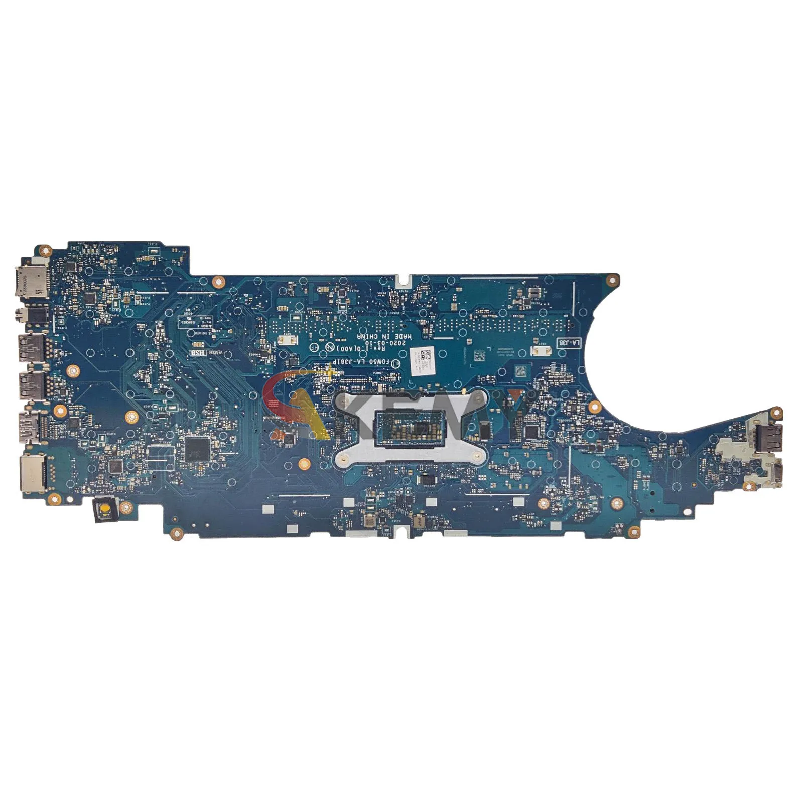 For Dell Latitude 5510 Laptop Motherboard FDW50 LA-J381P with I5 I7-10th Gen CPU DDR4 0JD0KX 0HT7GC 0J67M8 100% Test OK