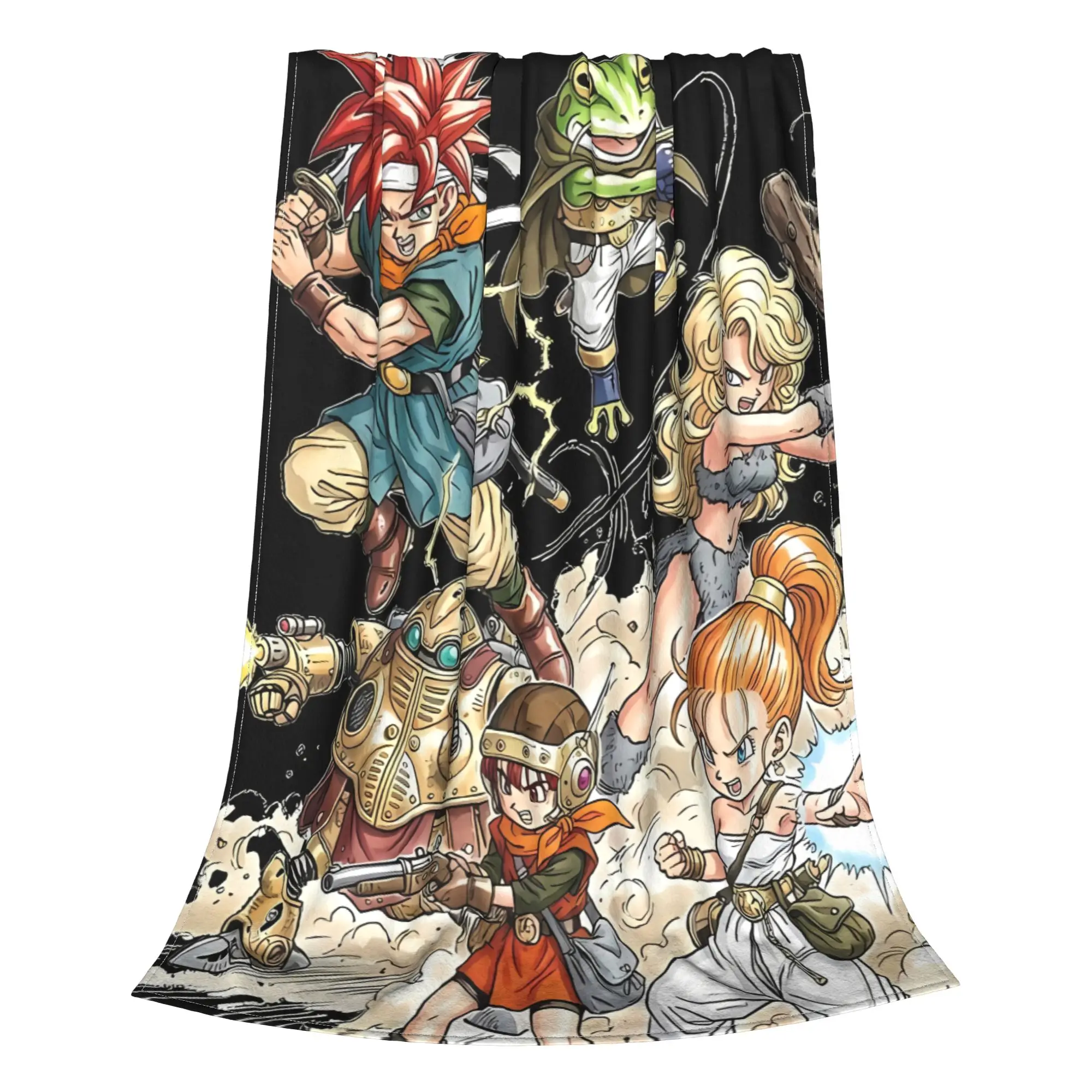 1PC Home Cute Room Decor Epic Time Blanket Throw Blanket Chrono Trigger Novelty Warm Blanket All Season