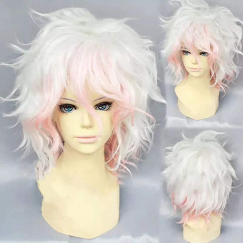 

Женская мода розовые короткие волосы косплей вечерние женский парик