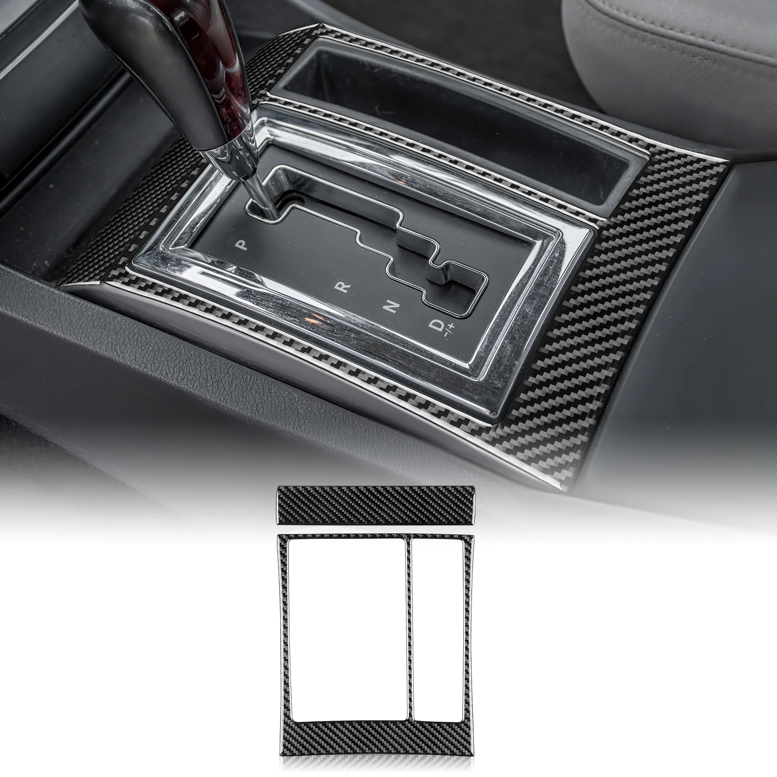For Chrysler 300 Dodge Charger Magnum 2005-2007 Carbon Gear Shift Frame Anti Scratch Center Console Interior Car Accessories