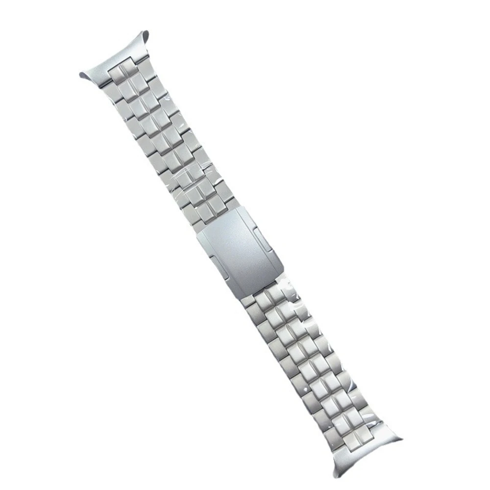 New pure titanium watch strap for Samsung Watch 7 Ultra medium gloss square titanium metal band