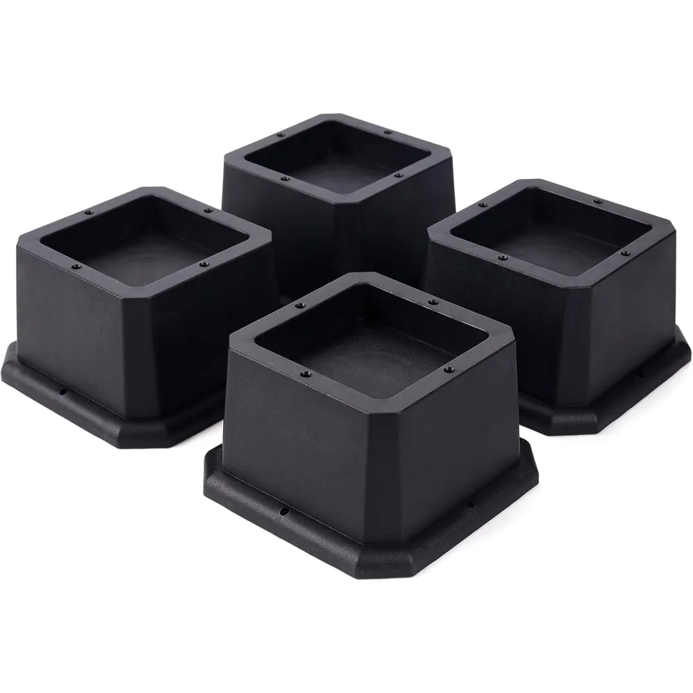 

Furniture Risers 2 Inch Bed Risers Heavy Duty Adjustable Dorm Bed Lifts Risers Table Desk Chair Leg Extenders 4 Pack B