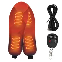 Electric Heated Foot Warmer Cuttable Heated Insoles Shoes Inserts for Men Women Outdoor Hunting Fishing Camping Hiking