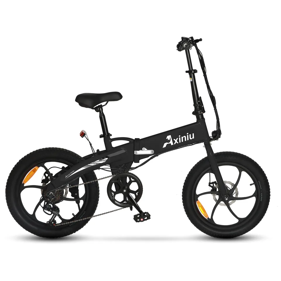 20" Folding Electric Bicycle 750W Fat Tire Commuting Mountain City E-bike Axiniu image 3