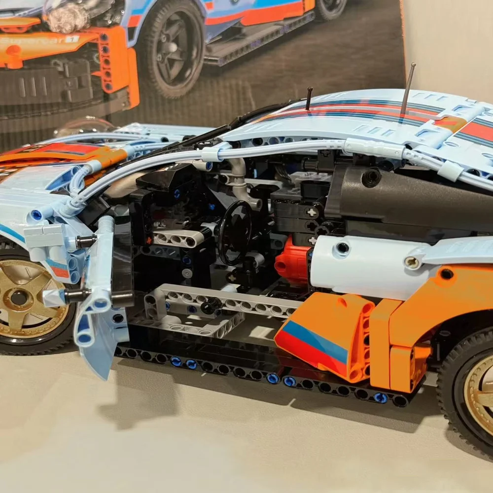 1680PCS Classic Super Racing Cars City Super Sports Car Bricks Vehicle Sets Puzzle Technical Toy For Kids Children Birthday Gift