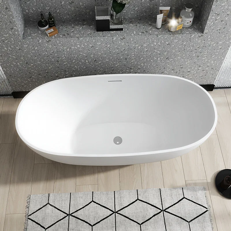 Artificial Bathtub Hotel Engineering B & B Home Independent Couple Double Bathtub Small Apartment Adult Bathtub Deep Bubbl