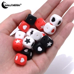 12mm 10Pcs Silicone Beads Silicone Round Beads Loose Beads Food Grade DIY Bracelet Necklace Pacifier Chain Accessories