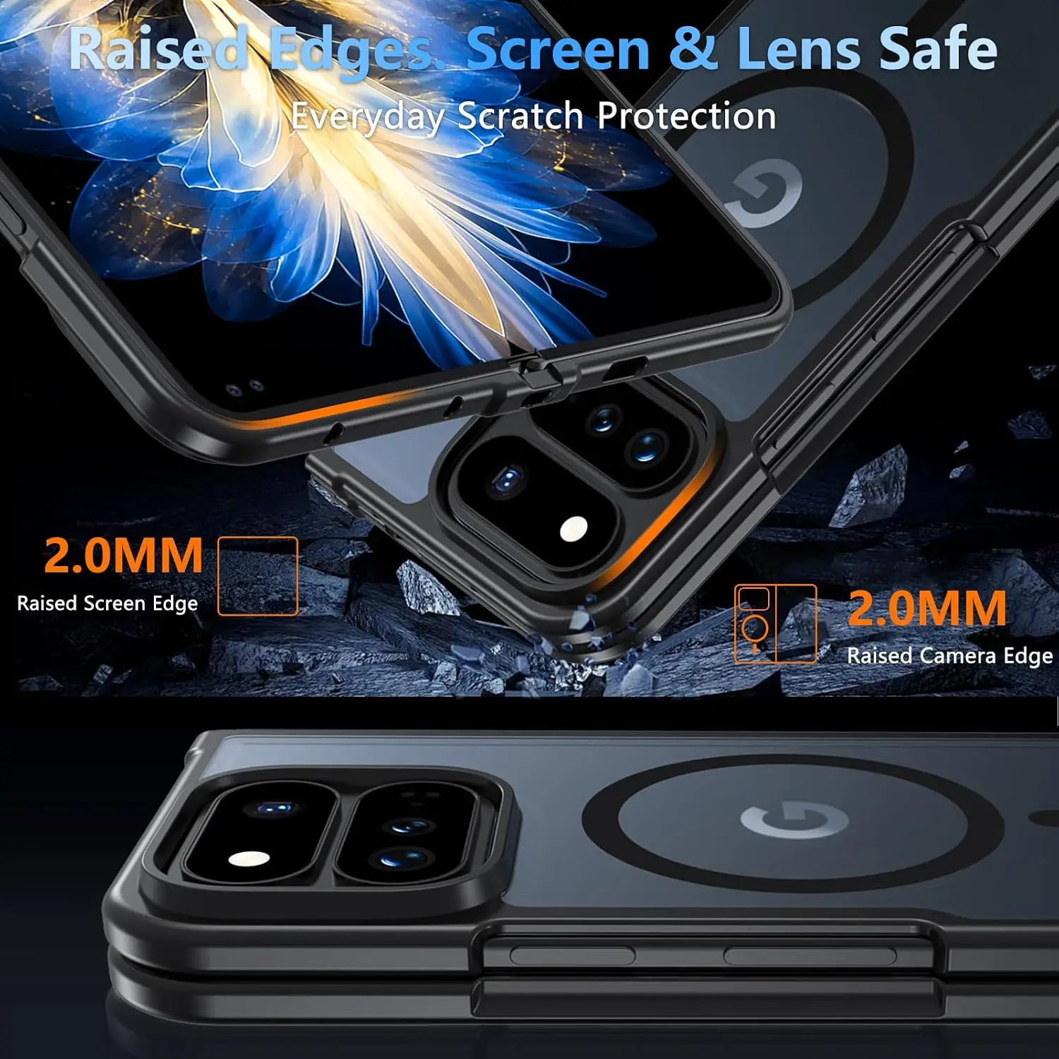 Translucent Case for Magsafe Magnetic Wireless Charging Matte Hard Cover For Google Pixel 11 10 Pro Fold 10ProFold view 3