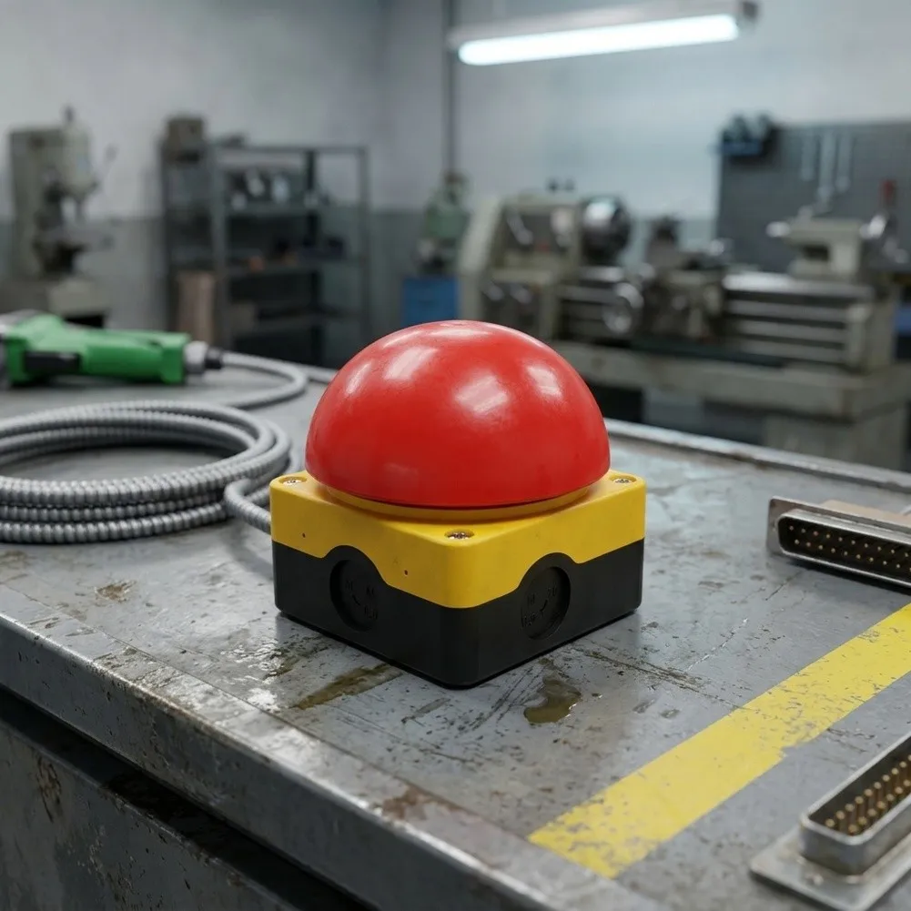 

Emergency-Stop Button Switch Mushroom-shaped Push-button Foot Switches For Industrial Equipment/home Appliances Power Tool