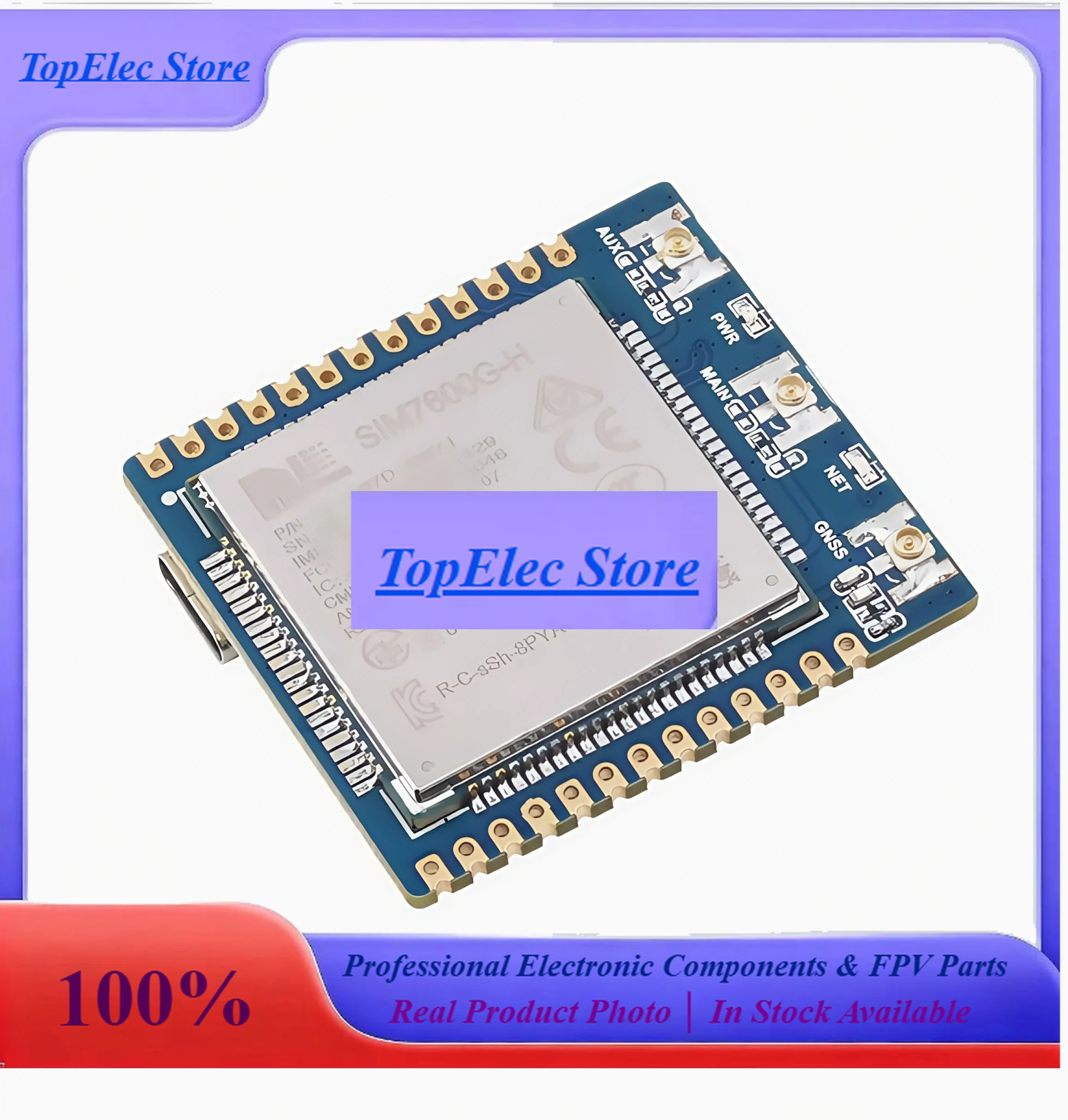 ToPESsGlobal 4G Communication Module SIM7600G 4G Module IoT Module GNSS Positioning 4G/3G/2G Internet Access
