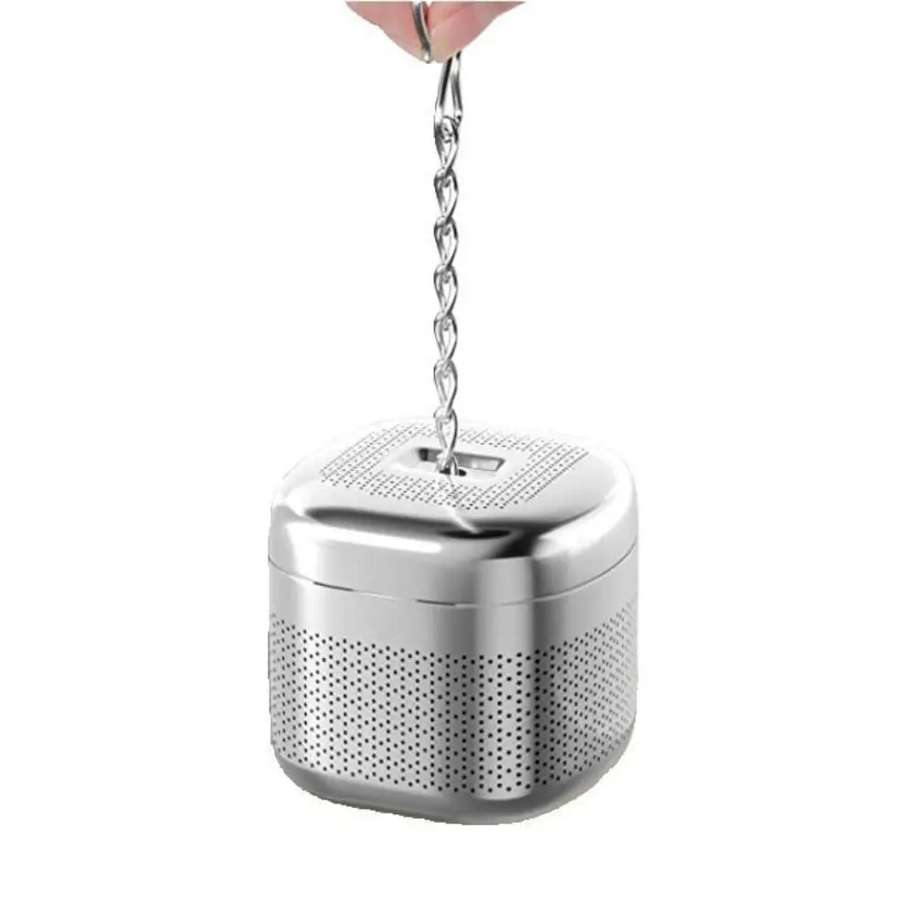 Extended Chain Hook Stainless Steel Tea Infuser Ball Extra Fine Mesh Ball Shape Loose Tea Steeper Brew Tea Mesh Filter Strainer