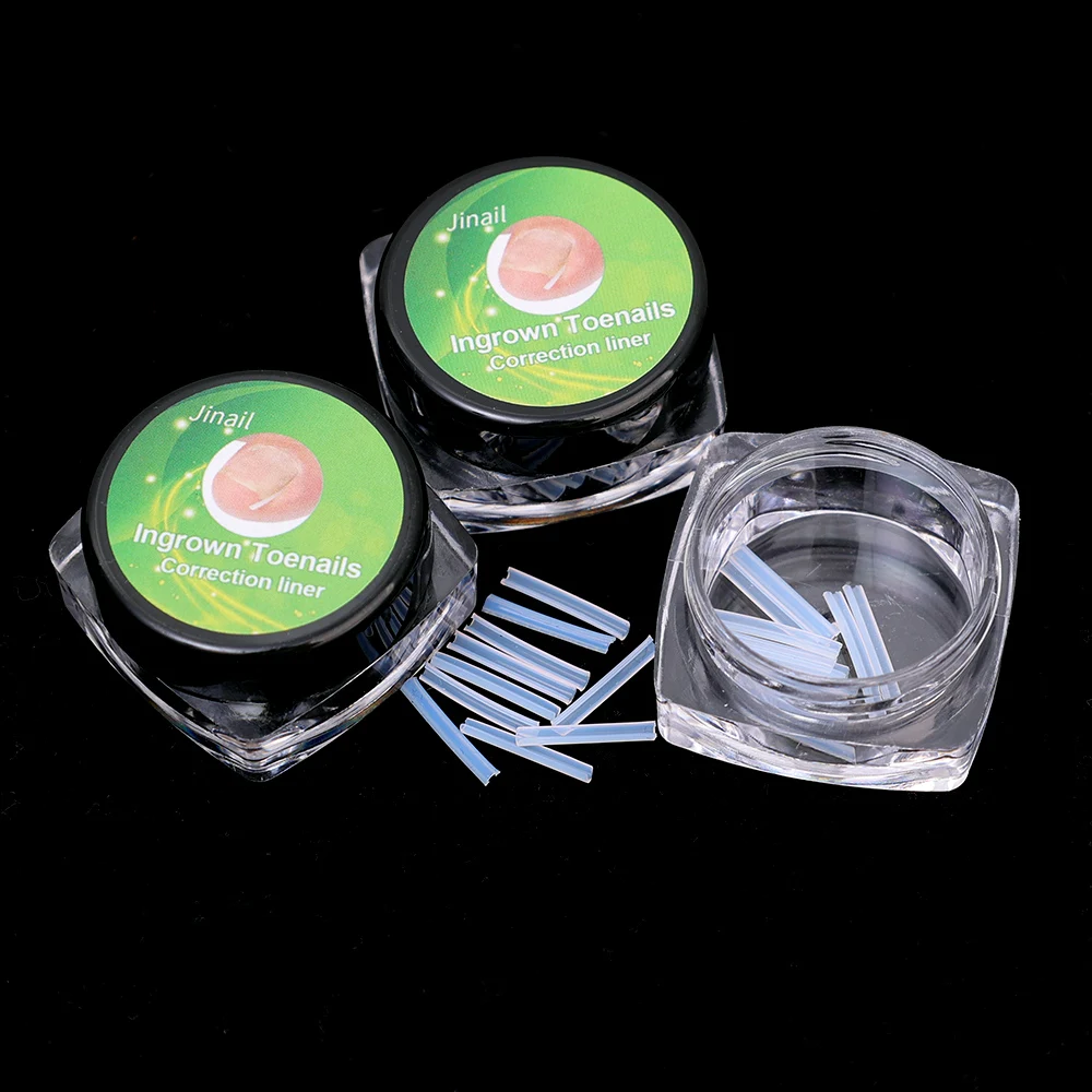 100Pc Ingrown Toenail Correction Tool Ingrown Toe Nail Treatment Elastic Patch Sticker Straightening Clip Brace Pedicure Tools