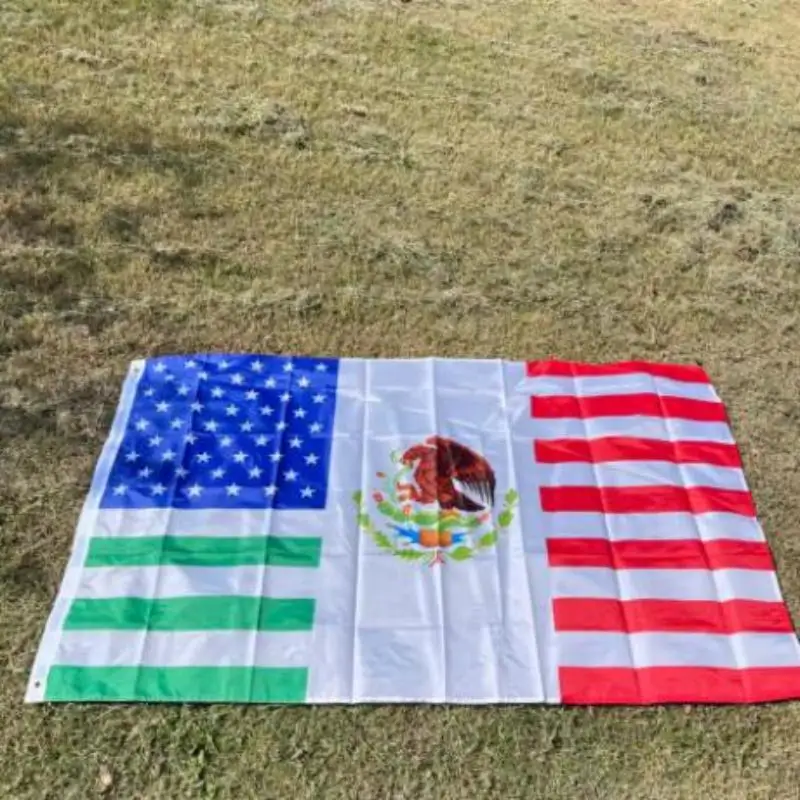 90x150cm Bandera US MX México FRIENDSHIP