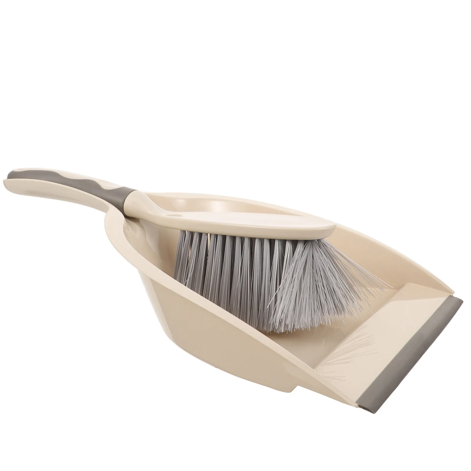 1Set Shovel Brush Combination Mini Broom Dustpan Set Thick Pointed Bristles for Hair Debris Desktop Cleaning Space Saving