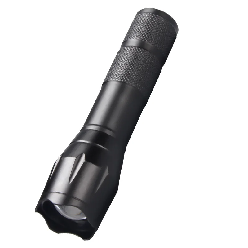 Factory Direct Wholesale High-Power Flashlight, Rechargeable LED Outdoor Mini Flashlight, Zoomable Aluminum Alloy Lighting Lamp