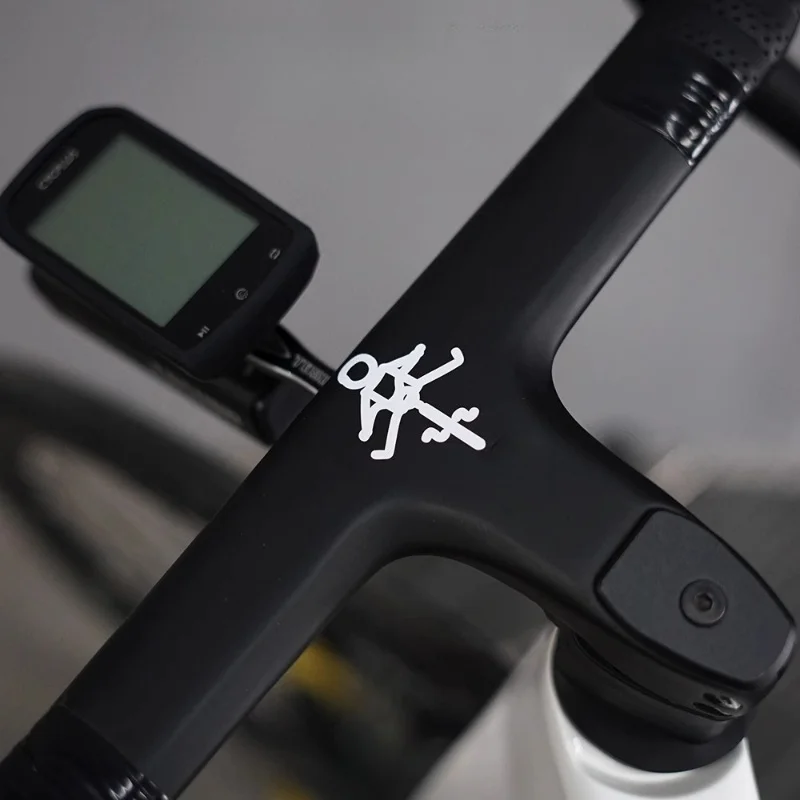 1PC Funny Cute Bike Stickers Creative Personality Over Puddle Decals for Road Bike Mountain Bike Cycling Decor