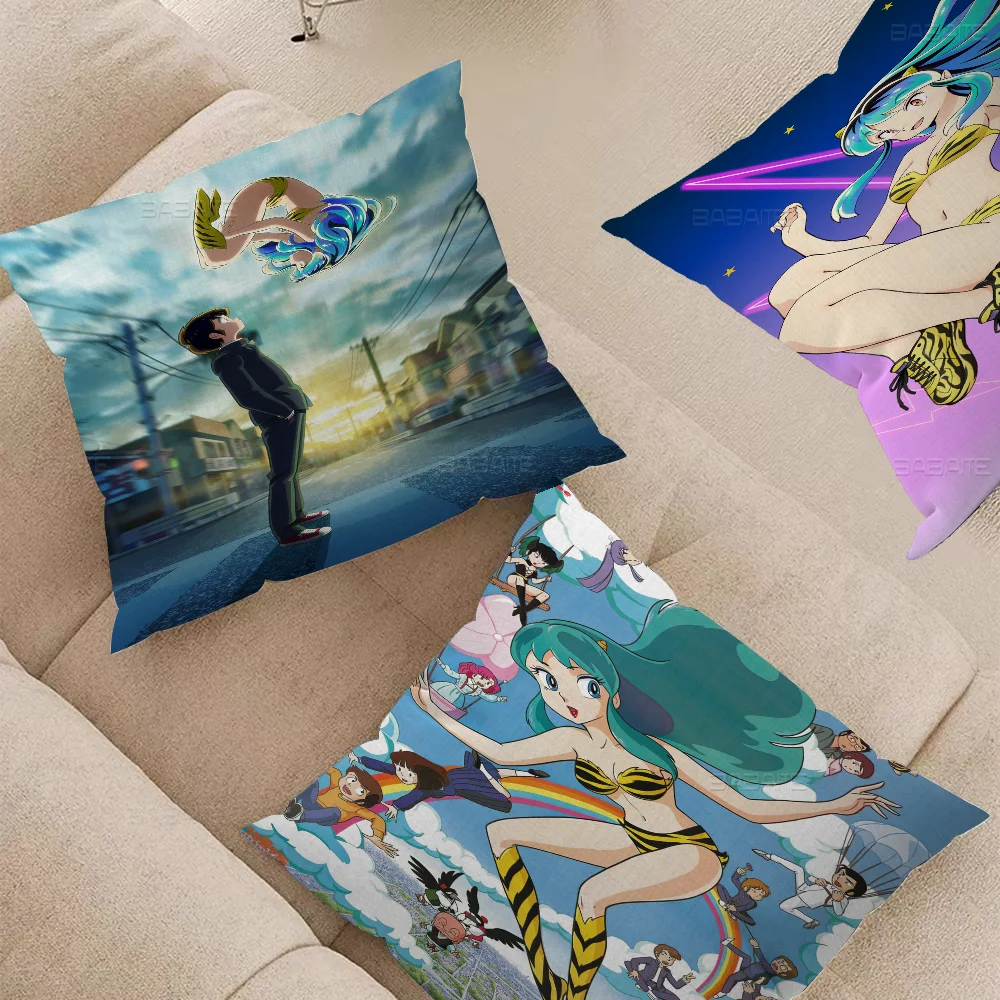 Urusei Yatsura Anime Pillow Cover Design Cushion Cover Decor Holiday Decorati