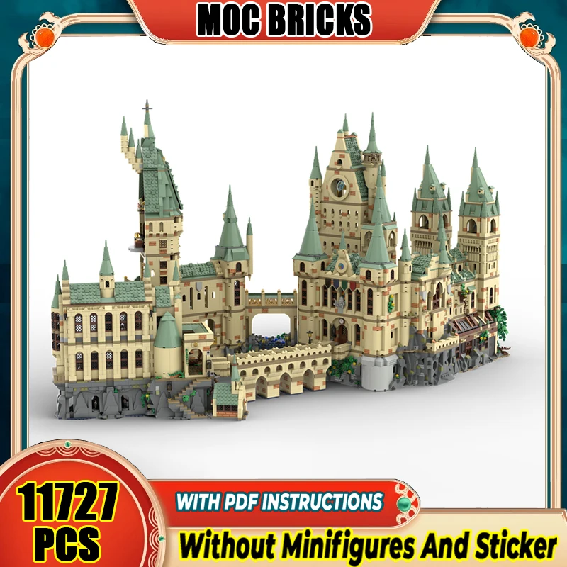 

Moc строительные кирпичи волшебные школьные фильмы модульная модель средневековый замок технология блоки подарки рождественские игрушки наборы «сделай сам» сборка
