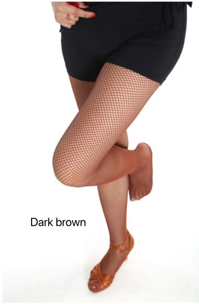 Women  Dance Network Solid Dance Professional Latin Dance Stocking Fishnet Dance Tights Pantyhose Stockinng