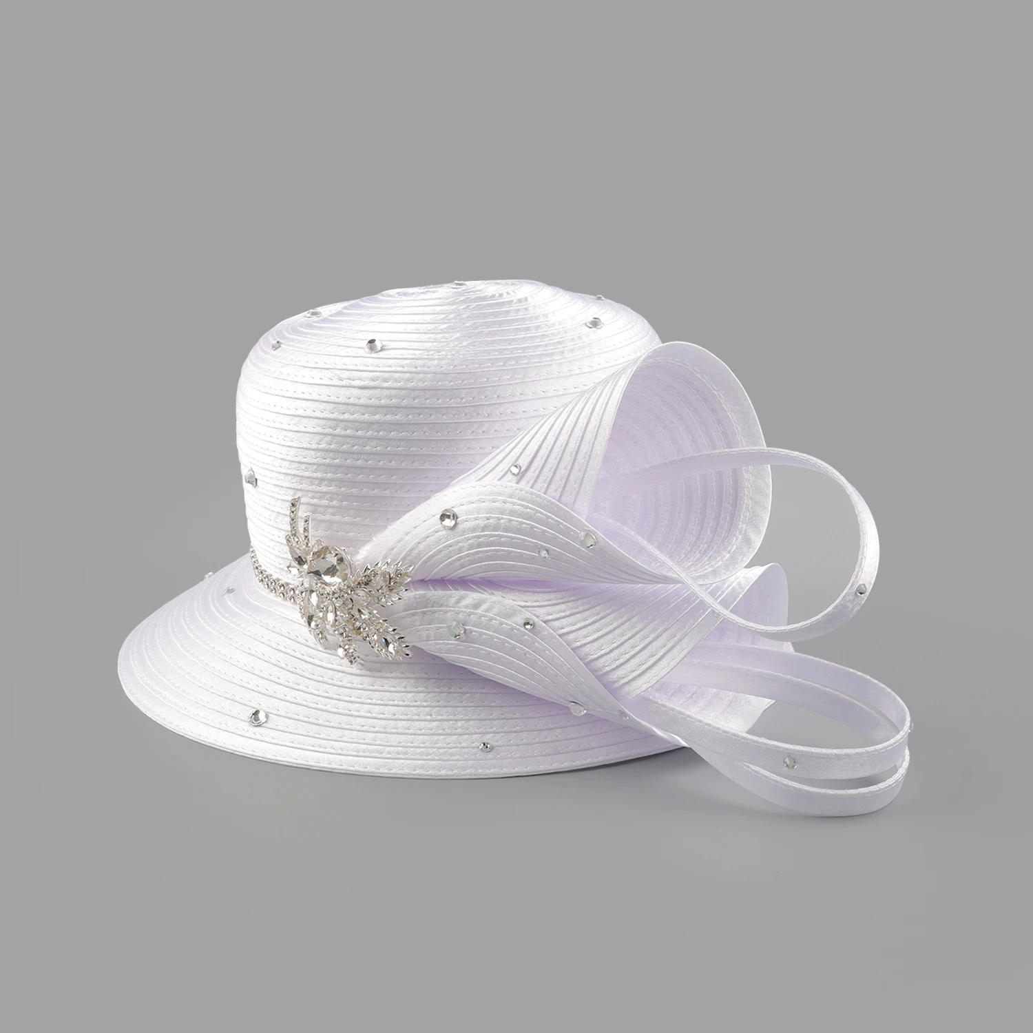 

Fashion White Women's Church Kentucky Derby Fascinator Hat for Banquets Weddings And Parties Hot Selling Accessory