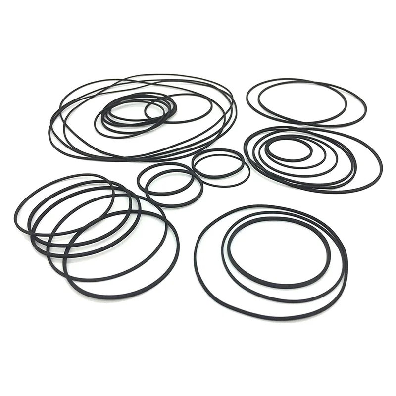 Assortiment de courroies universelles pour Machine à Cassette, mélange de A62T-50PCS, courroie en caoutchouc plate commune pour enregistreurs, lecteur CD DVD